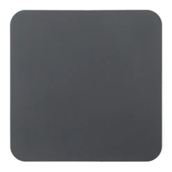 Linge De Table^Muji Lot de 4 dessous de verre rectangulaires en cuir recyclé, Graphite