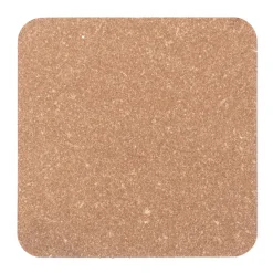 Linge De Table^Muji Lot de 4 dessous de verre rectangulaires en cuir recyclé, Graphite