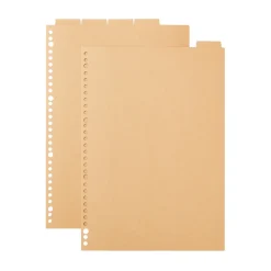 Classeurs^Muji Lot de 5 intercalaires en kraft A4