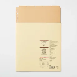 Classeurs^Muji Lot de 5 intercalaires en kraft A4