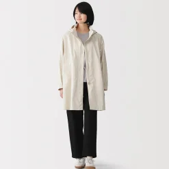Vestes Et Manteaux^Muji Manteau à capuche amovible déperlant pour femme