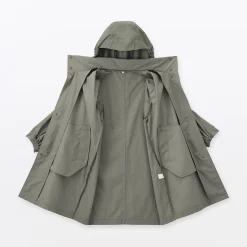 Vestes Et Manteaux^Muji Manteau à capuche amovible déperlant pour femme