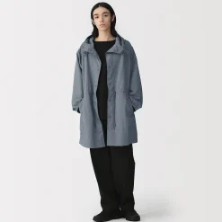 Vestes Et Manteaux^Muji Manteau à capuche en nylon recyclé déperlant pour homme