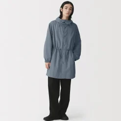 Vestes Et Manteaux^Muji Manteau à capuche en nylon recyclé déperlant pour homme