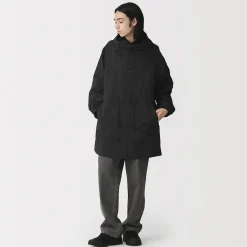 Vestes Et Manteaux^Muji Manteau à capuche en nylon recyclé déperlant pour homme