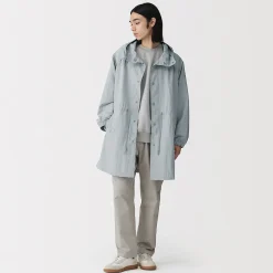 Vestes Et Manteaux^Muji Manteau à capuche en nylon recyclé déperlant pour homme
