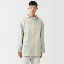 Vestes Et Manteaux^Muji Manteau à capuche en toile de coton léger pour homme