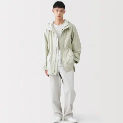 Vestes Et Manteaux^Muji Manteau à capuche en toile de coton léger pour homme