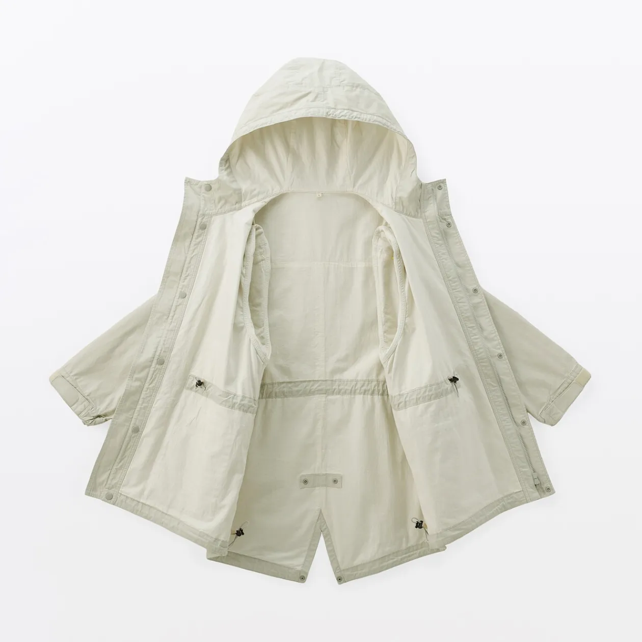 Vestes Et Manteaux^Muji Manteau à capuche en toile de coton léger pour homme