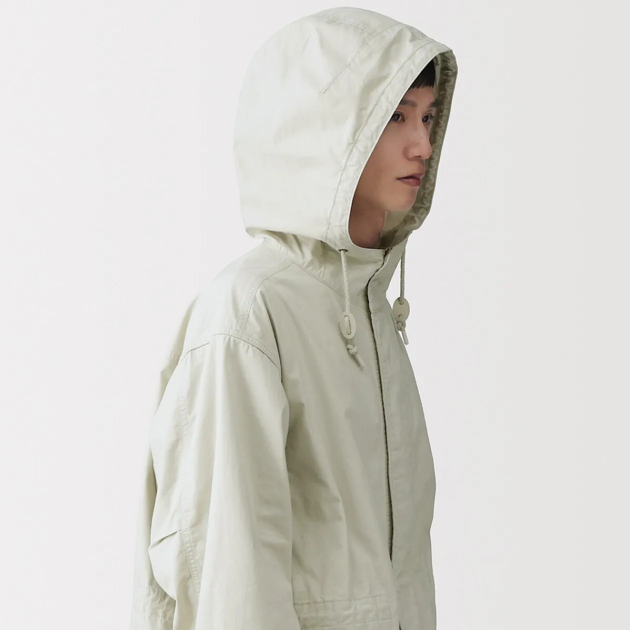 Vestes Et Manteaux^Muji Manteau à capuche en toile de coton léger pour homme