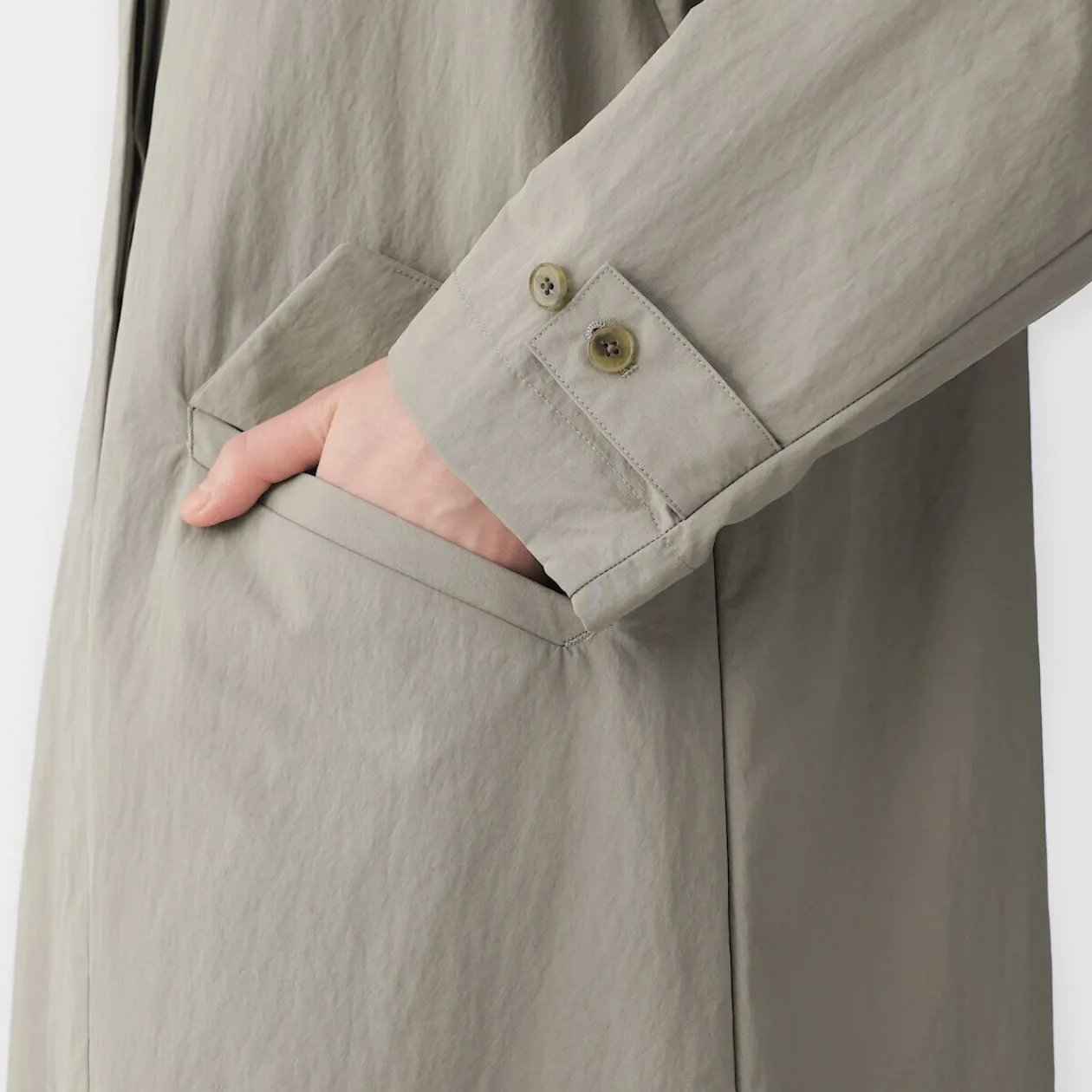 Vestes Et Manteaux^Muji Manteau à col montant déperlant pour femme