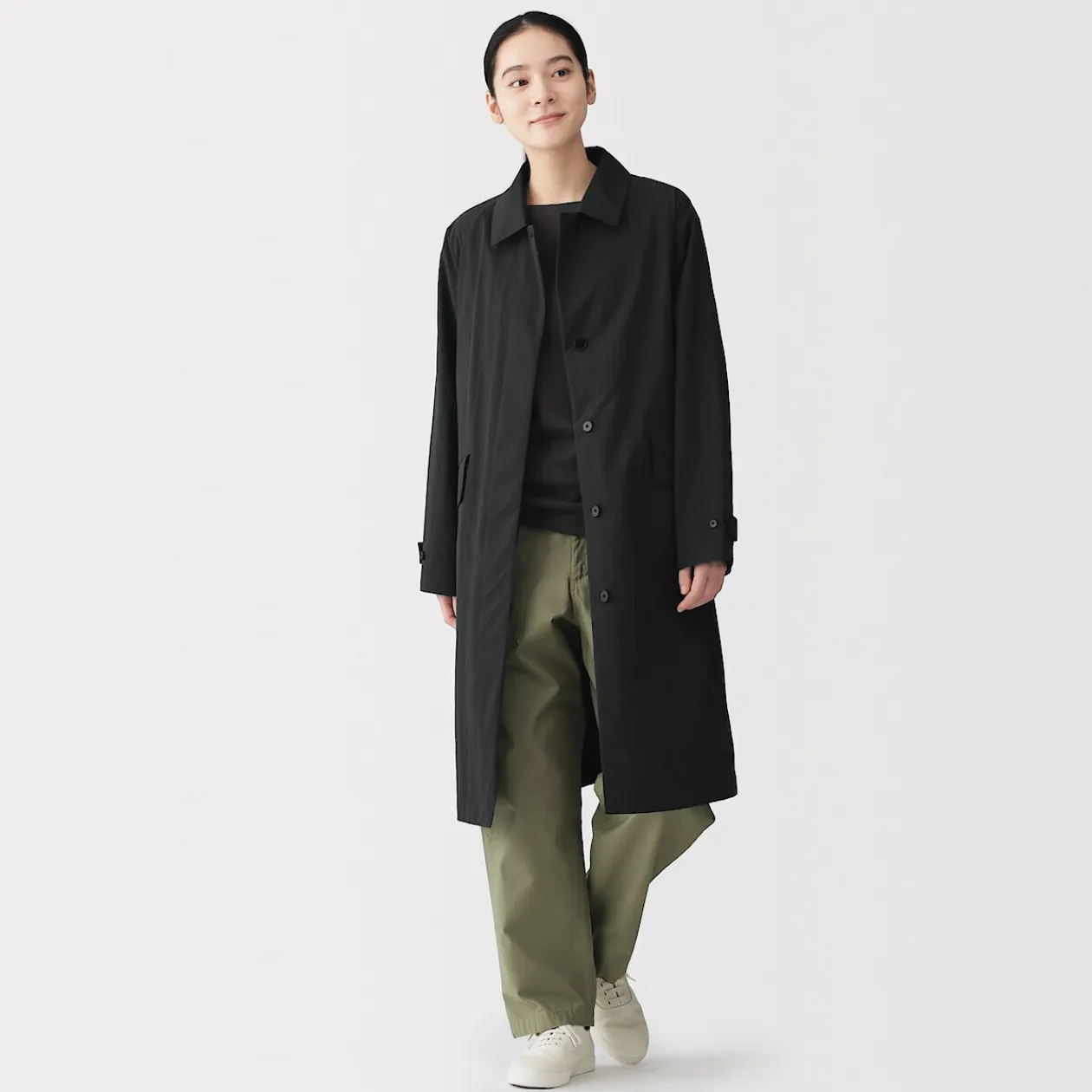 Vestes Et Manteaux^Muji Manteau à col montant déperlant pour femme