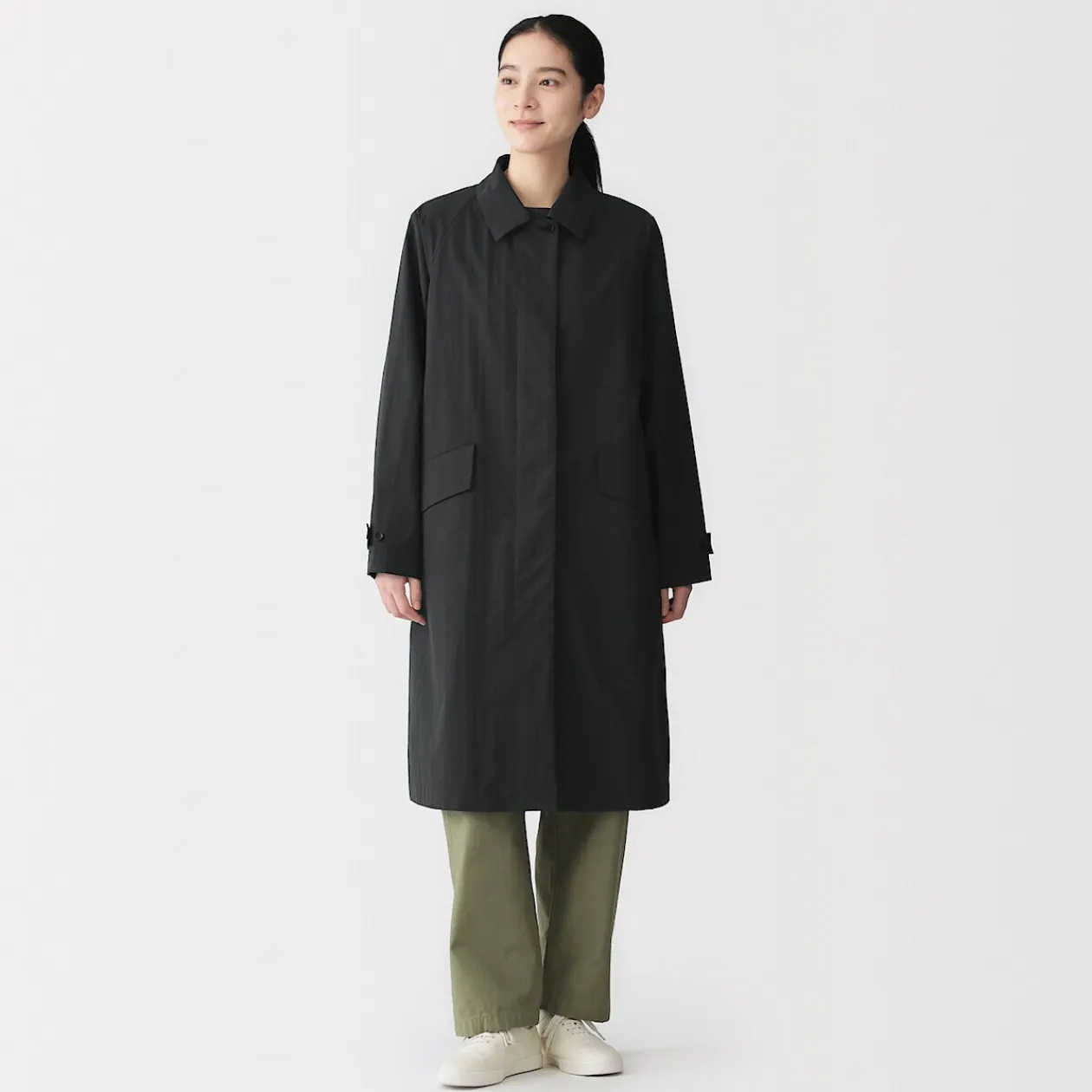 Vestes Et Manteaux^Muji Manteau à col montant déperlant pour femme