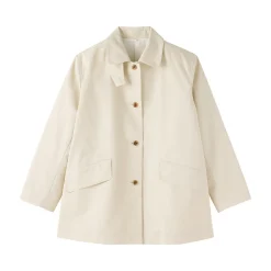 Vestes Et Manteaux^Muji Manteau à col montant déperlant en sergé de coton pour femme