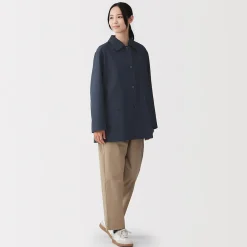 Vestes Et Manteaux^Muji Manteau à col montant déperlant en sergé de coton pour femme