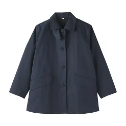 Vestes Et Manteaux^Muji Manteau à col montant déperlant en sergé de coton pour femme