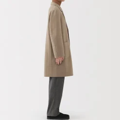 Vestes Et Manteaux^Muji Manteau Chesterfield en mélange de laine mérinos pour homme