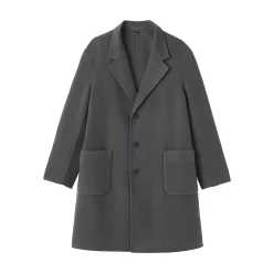 Vestes Et Manteaux^Muji Manteau Chesterfield en mélange de laine mérinos pour homme