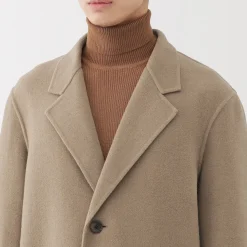 Vestes Et Manteaux^Muji Manteau Chesterfield en mélange de laine mérinos pour homme