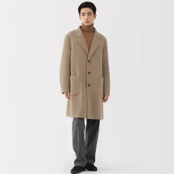Vestes Et Manteaux^Muji Manteau Chesterfield en mélange de laine mérinos pour homme