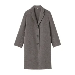 Vestes Et Manteaux^Muji Manteau Chesterfield en mélange de laine mérinos pour femme