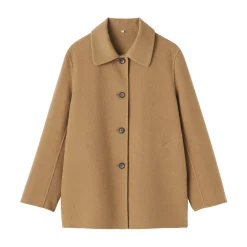 Vestes Et Manteaux^Muji Manteau court en mélange de laine mérinos pour femme
