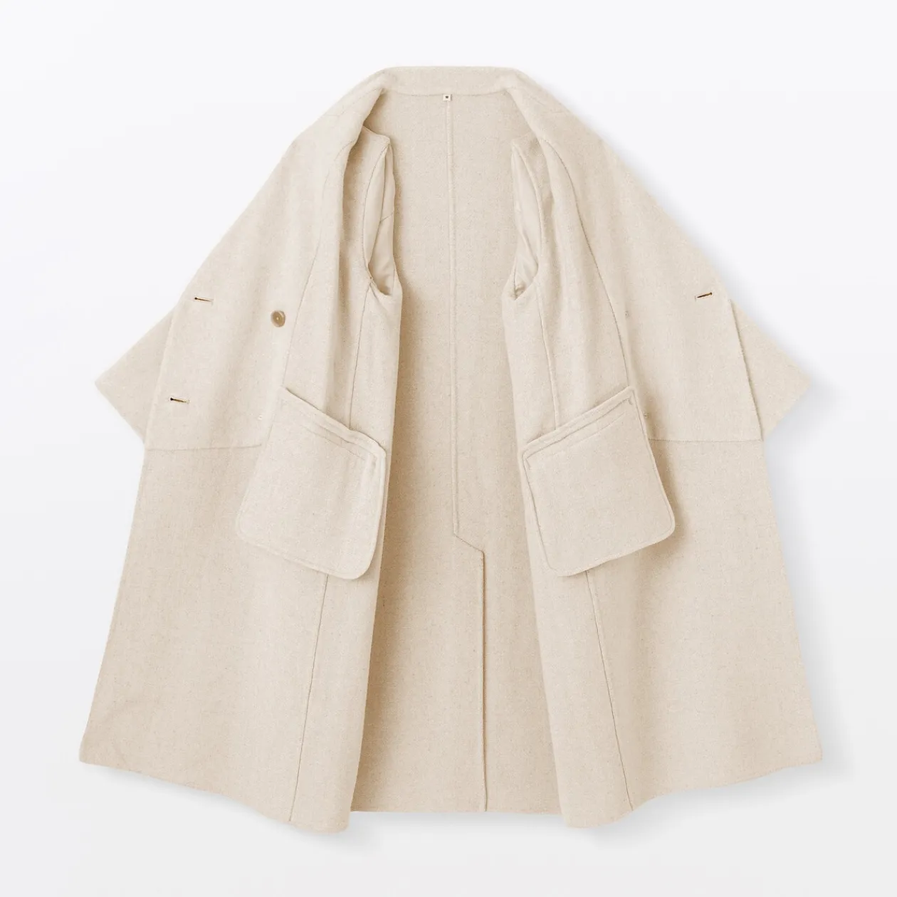 Vestes Et Manteaux^Muji Manteau croisé en cachemire recyclé pour femme