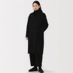 Vestes Et Manteaux^Muji Manteau croisé en cachemire recyclé pour femme