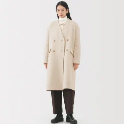 Vestes Et Manteaux^Muji Manteau croisé en cachemire recyclé pour femme