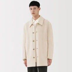 Vestes Et Manteaux^Muji Manteau droit en cachemire recyclé pour homme