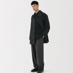 Vestes Et Manteaux^Muji Manteau droit en cachemire recyclé pour homme
