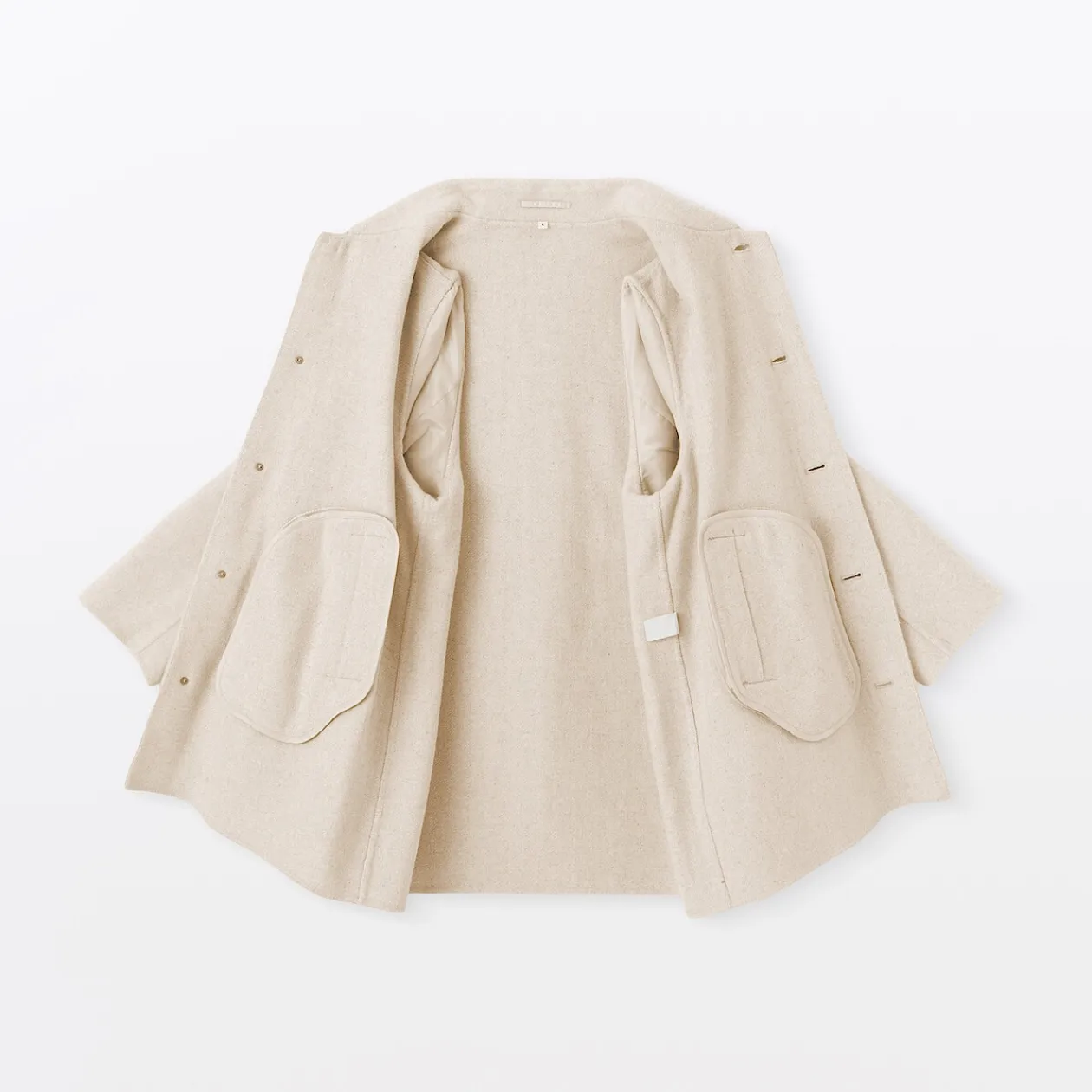 Vestes Et Manteaux^Muji Manteau droit en cachemire recyclé pour homme