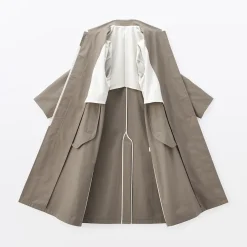 Vestes Et Manteaux^Muji Manteau droit en coton déperlant pour femme