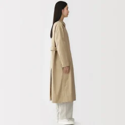 Vestes Et Manteaux^Muji Manteau droit en coton déperlant pour femme