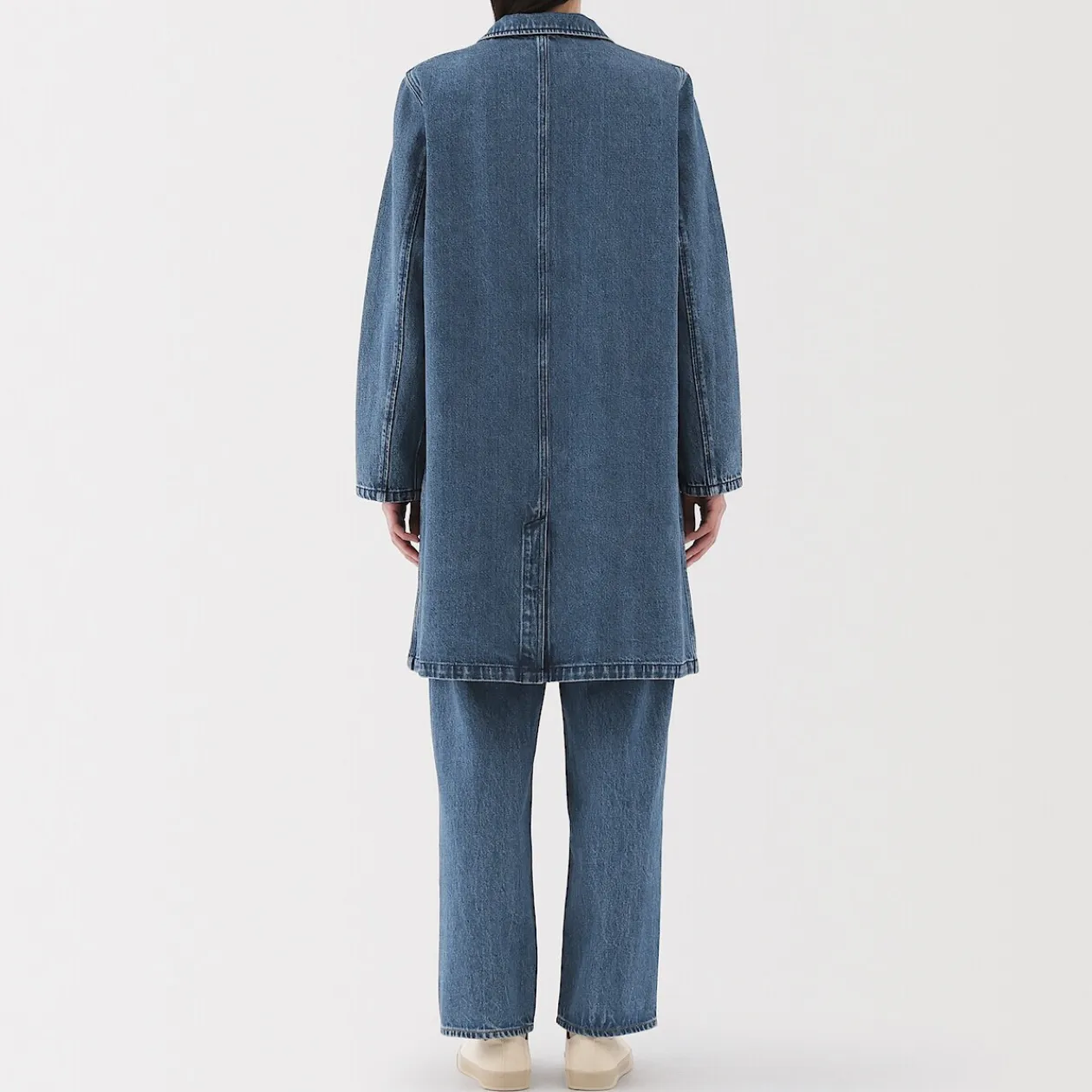 Vestes Et Manteaux^Muji Manteau en denim mélangé kapok pour femme