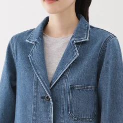 Vestes Et Manteaux^Muji Manteau en denim mélangé kapok pour femme