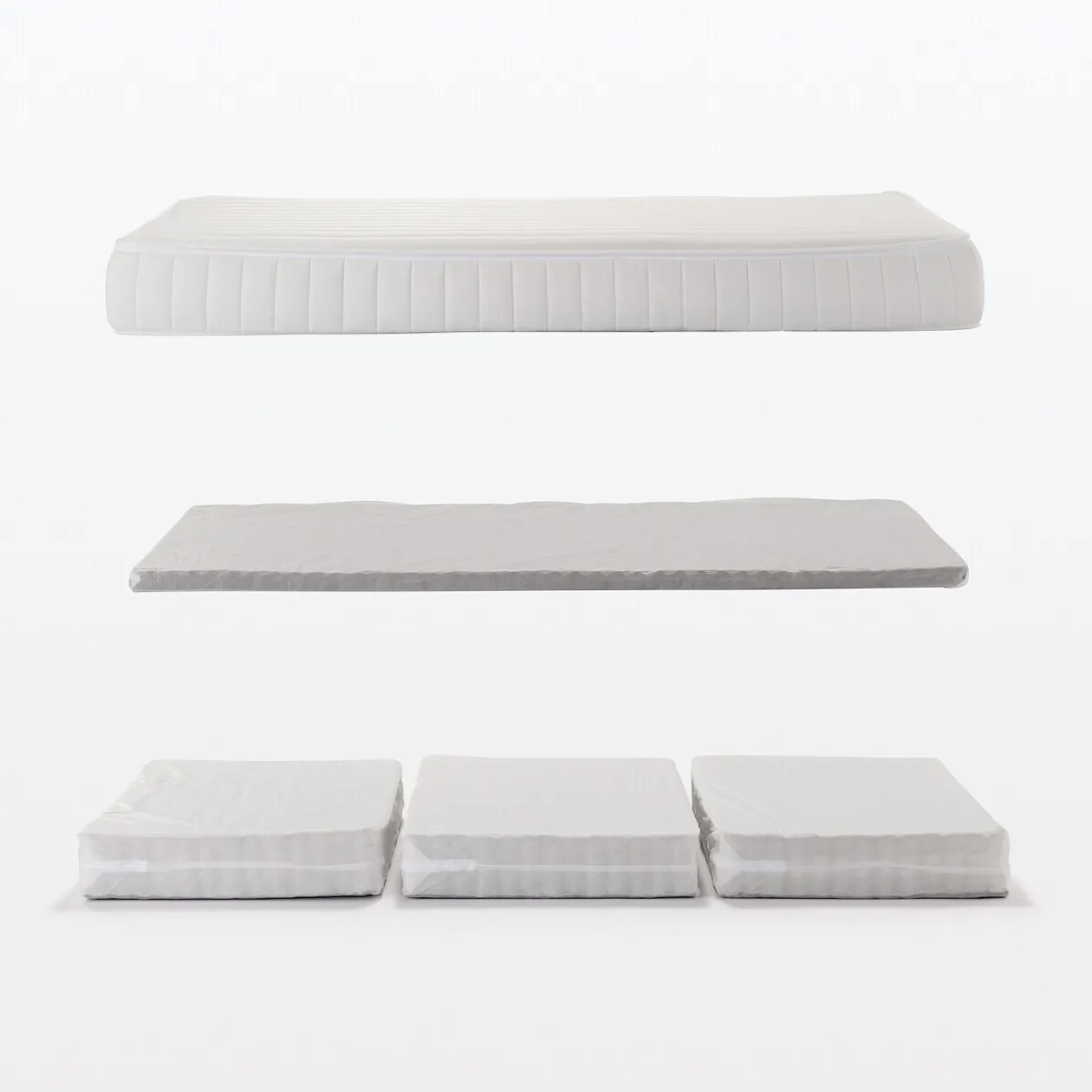 Matelas^Muji Matelas super king à ressorts ensachés haute densité, facile à retourner