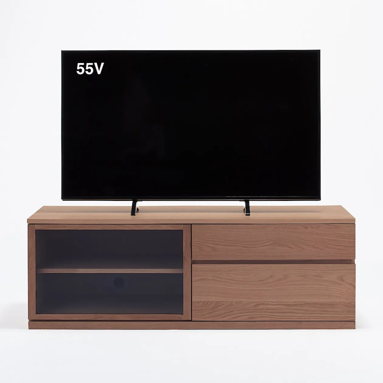 Armoires^Muji Meuble TV en noyer ‐ Grand