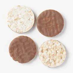 Chips, Snacks Et Fruits À Coque^Muji Mini‐galettes de riz enrobées de chocolat au lait