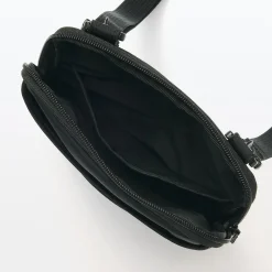 Sacs|Sacs^Muji Mini‐sacoche à bandoulière déperlante avec porte‐stylo Noir