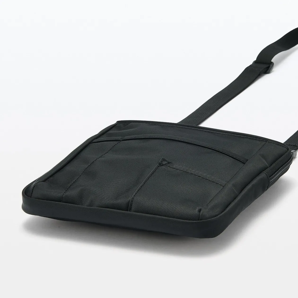 Sacs|Sacs^Muji Mini‐sacoche à bandoulière déperlante avec porte‐stylo Noir