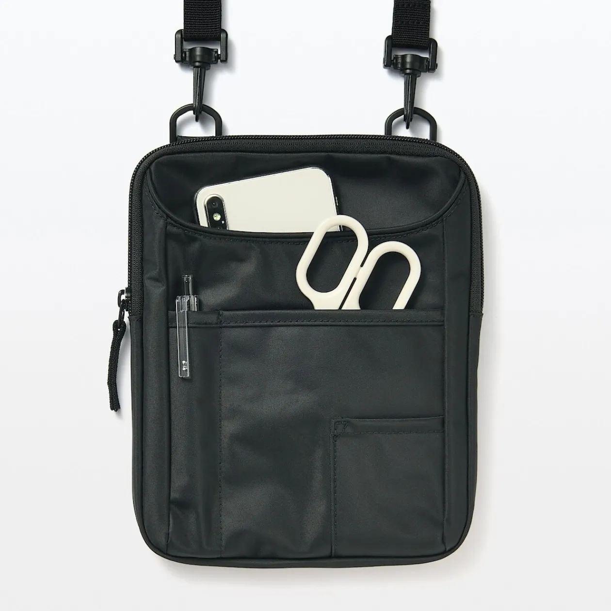 Sacs|Sacs^Muji Mini‐sacoche à bandoulière déperlante avec porte‐stylo Noir