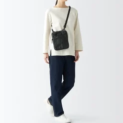 Sacs|Sacs^Muji Mini‐sacoche à bandoulière déperlante avec porte‐stylo Noir