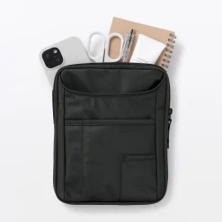 Sacs|Sacs^Muji Mini‐sacoche à bandoulière déperlante avec porte‐stylo Noir