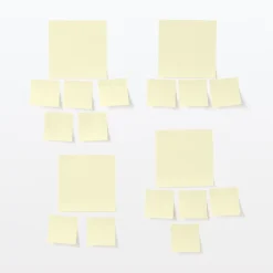 Fournitures De Bureau^Muji Notes adhésives carrées larges à carreaux 5mm