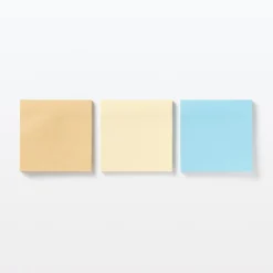 Fournitures De Bureau^Muji Notes adhésives unies carrées Bleu