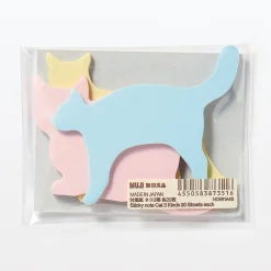 Fournitures De Bureau^Muji Notes adhésives unis ‐ Silhouettes de chats