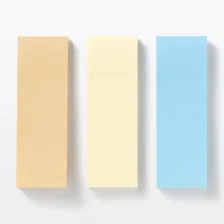 Fournitures De Bureau^Muji Notes autocollantes en papier kraft ‐ Unies, lot de 2 Bleu