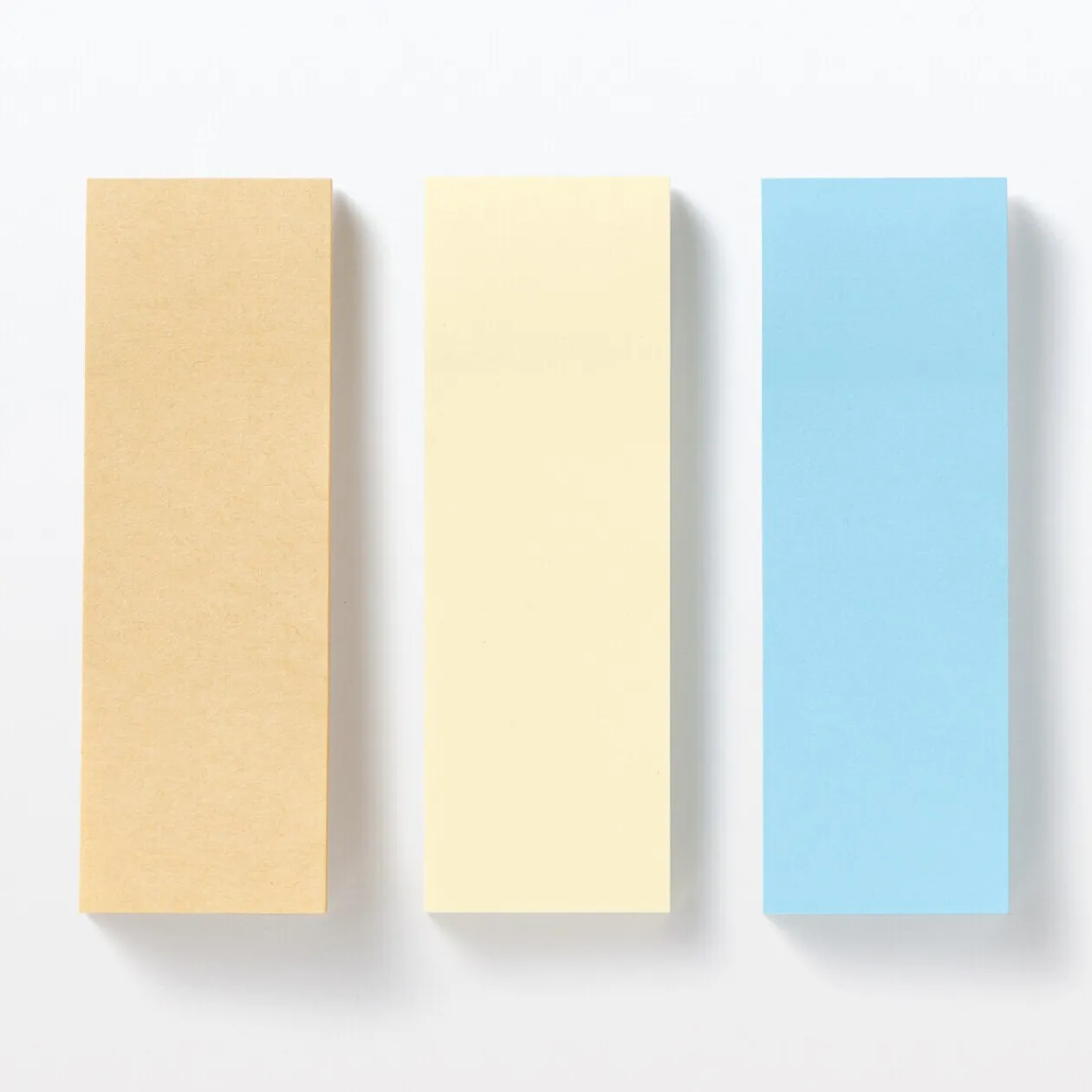 Fournitures De Bureau^Muji Notes autocollantes en papier kraft ‐ Unies, lot de 2 Bleu