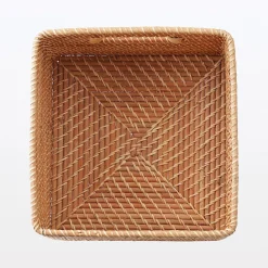 Rangements En Rotin^Muji Panier carré en rotin L35X P36X H24cm